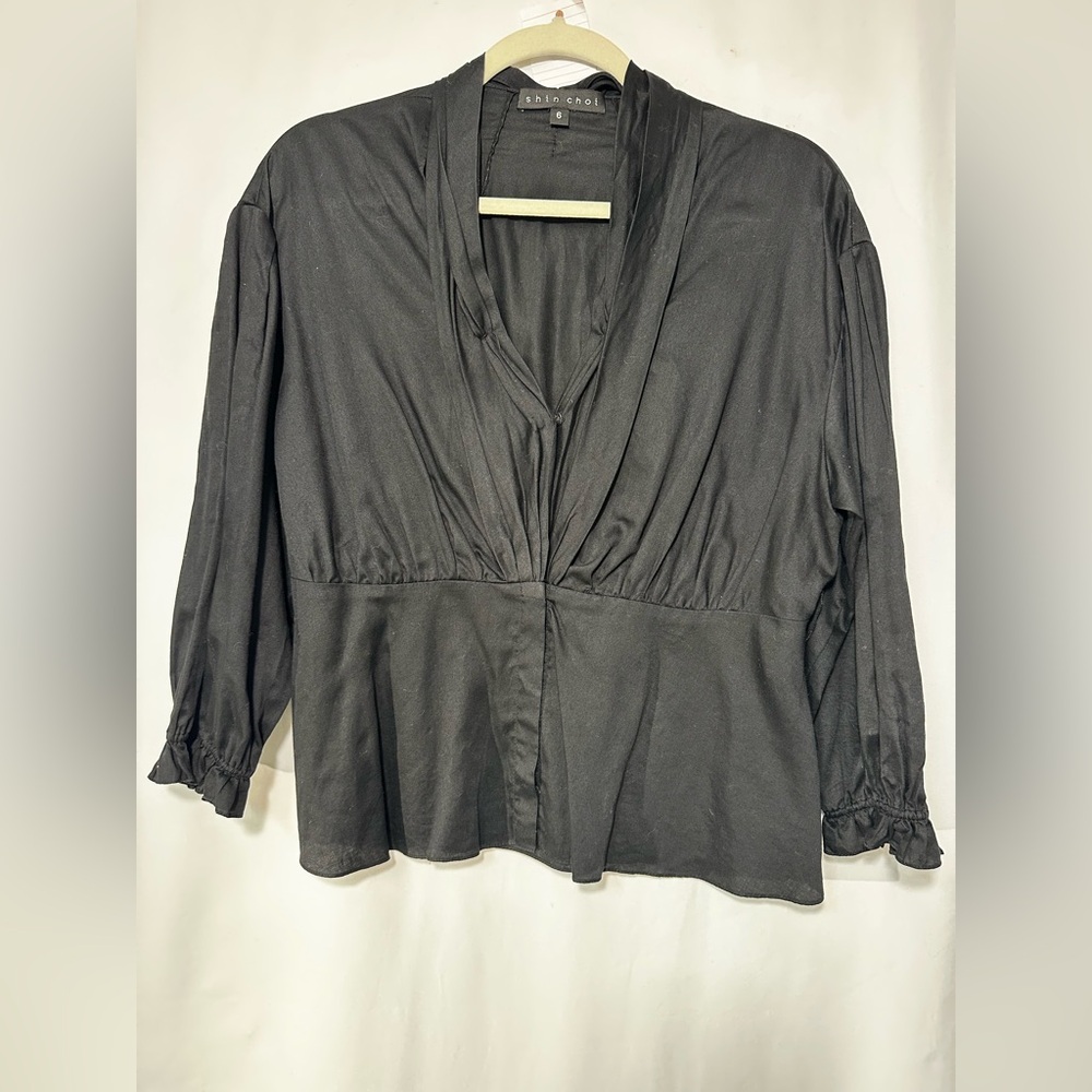 Shin Choi Black Cotton Top $298